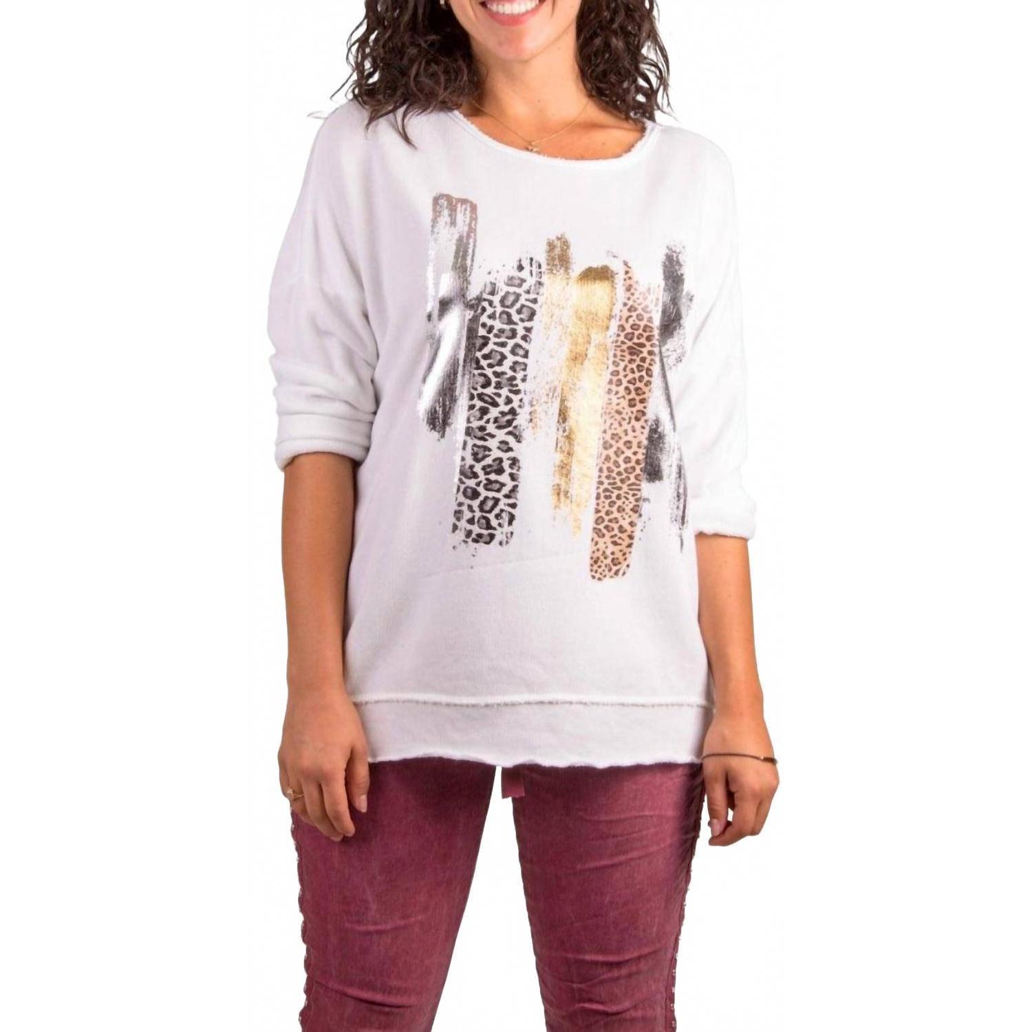 New Gigi Moda Stassi Sweater In White
